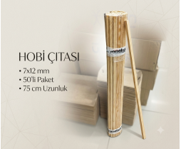 Hobi Çıtası 7x12 mm 50'li 75 cm 