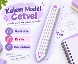 Kalem Model Cetvel 15 CM Kalem Model Cetvel 15 CM