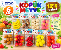 Köpük Meyve 6 Adet 12'li Paket Köpük Meyve 6 Adet 12'li Paket