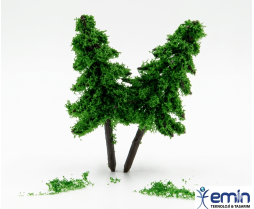 Maket Ağaç 10 cm 2'li Set 12'li Pk