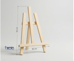 Masa Üstü Ahşap Şövale Büyük Boy (52X35)