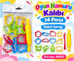 Oyun Hamuru Kalıbı 14 Parça 