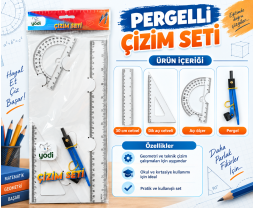 Pergelli Çizim Seti 