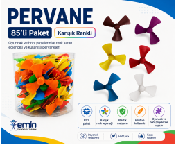 Renkli Pervane 7,5cm 85*18
