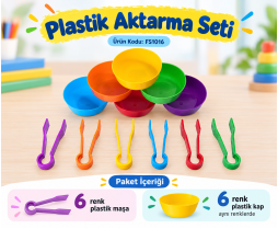 Plastik Aktarma Seti 6'lı 