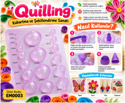 Quilling Kabartma ve Şekillendirme Kalıbı 