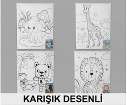 Resimli Tuval 30x40 CM 10'lu Paket 