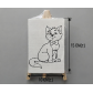 Resimli Şövaleli Tuval 10*15 CM