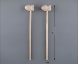 Ahşap Ritim Çubuğu 25 CM - 2'li Set 12'li Paket Ahşap Ritim Çubuğu 25 CM - 2'li Set 12'li Paket