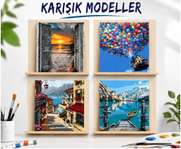 Sayılarla Boyama Tuval Seti 30x40 