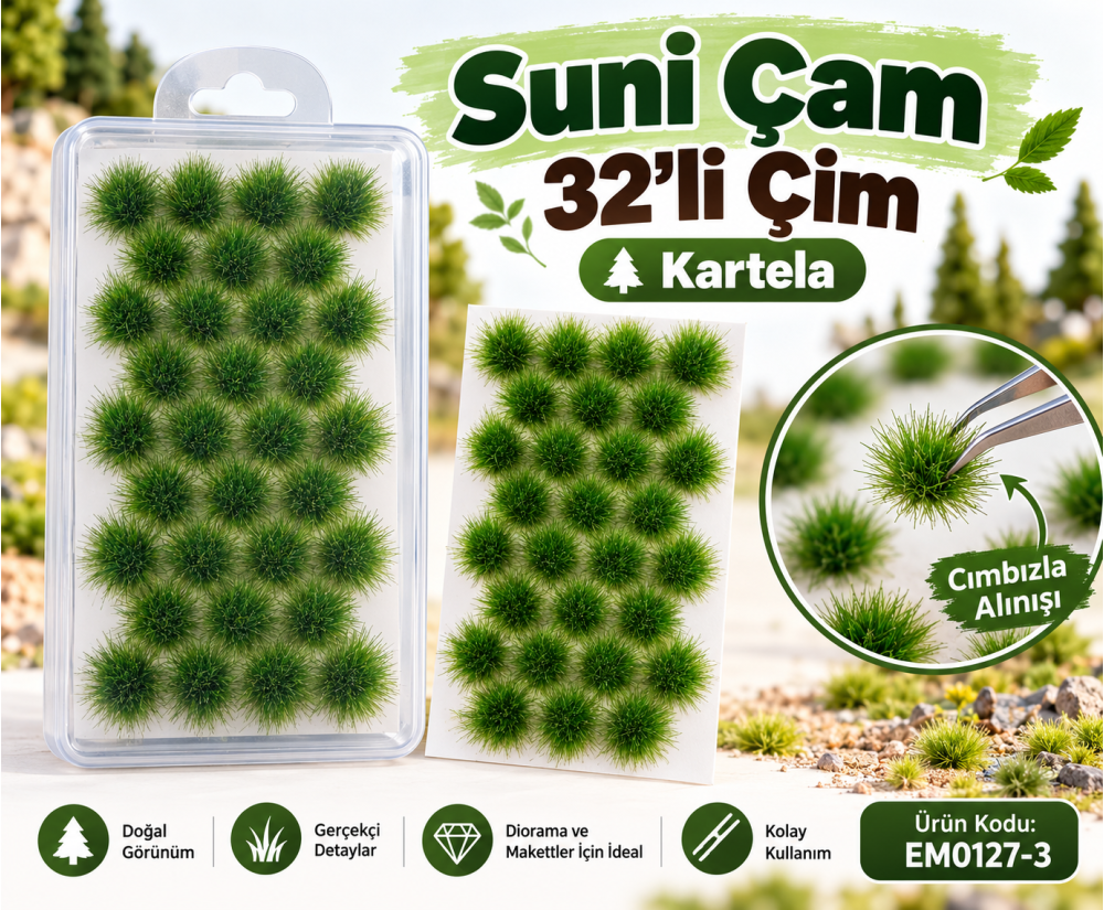 Suni Çam Ağaç - 32'li Çim 