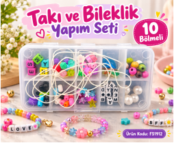 Takı ve Bileklik Yapım Seti 10 Bölmeli 
