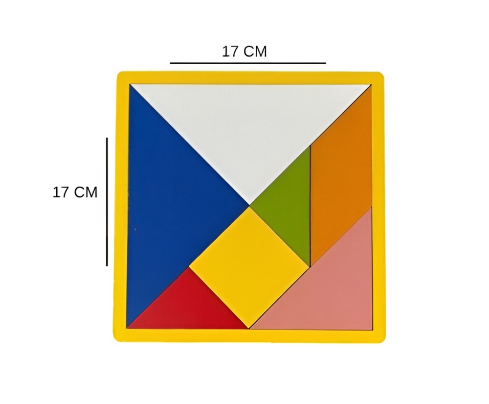 Ahşap Tangram 17X17 CM