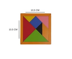 Ahşap Tangram 10,5X10,5 CM