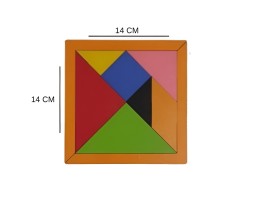 Ahşap Tangram 14X14 CM