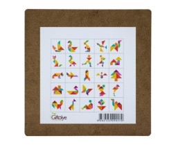 Ahşap Tangram 10,5X10,5 CM
