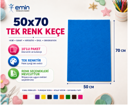 Keçe 50X70 Tek Renk 10'lu Keçe 50X70 Tek Renk 10'lu