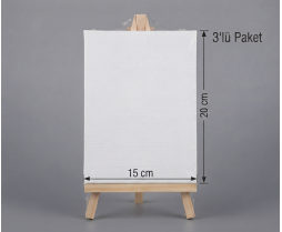 Tuval Şövaleli 15x20 cm 3'lü Paket Tuval Şövaleli 15x20 cm 3'lü Paket
