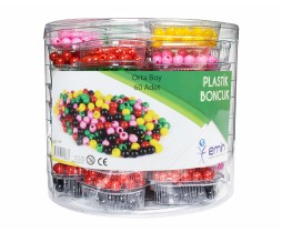 Plastik Boncuk 8mm 56'lı