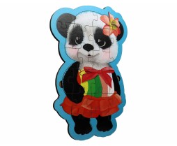 Puzzle Ahşap Panda (Hikayeli)