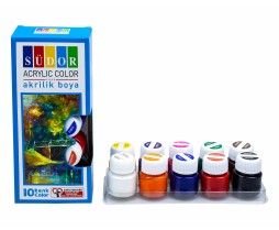 Akrilik Boya 15ML 10 Renk