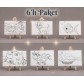 Dikdörtgen Resimli Şövaleli Tuval 6'lı Paket (10x15 ± CM)